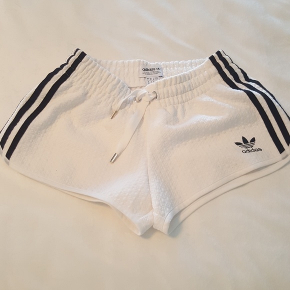 adidas 3 stripe booty shorts
